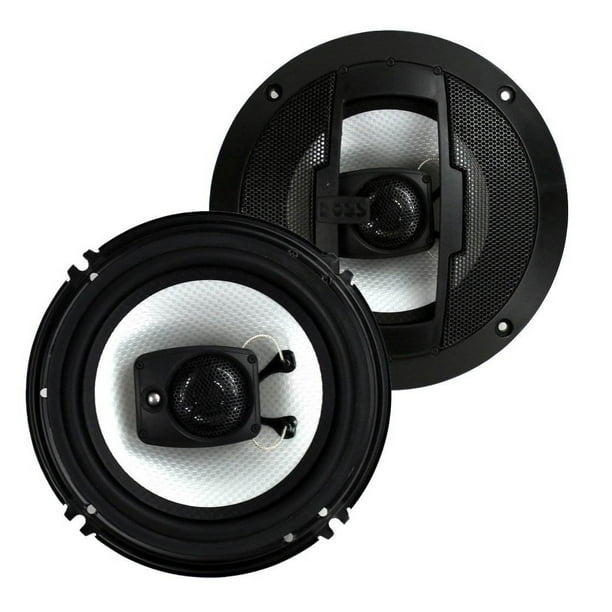 Pair Boss R63 6.5" 600 Watt 4-Ohm 3-Way Coaxial Car Stereo Speakers 2